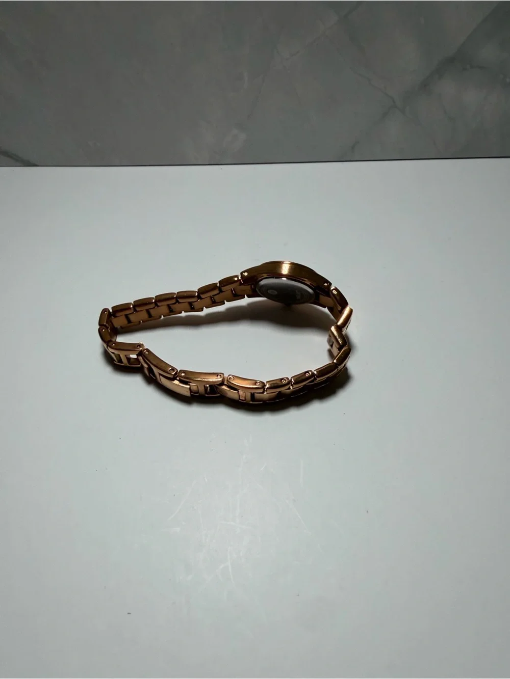 Relic by fossil womens micro wristwatch gold tone round analog dial watch
